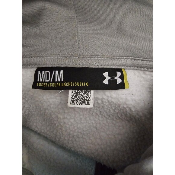 Under Armour Hoodie Gray Full Zip Jacket Size Medium - Picture 7 of 7